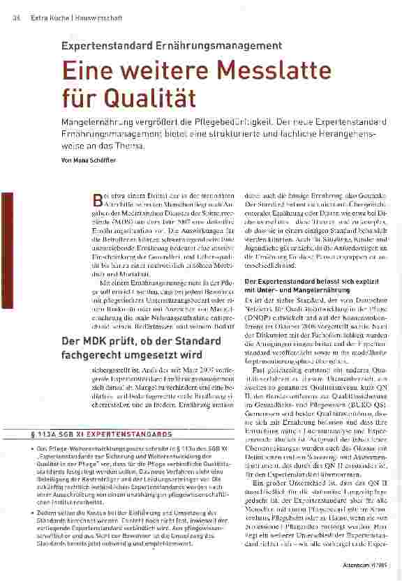 Vorschauseite 1: Eine weitere Messlatte für Qualität