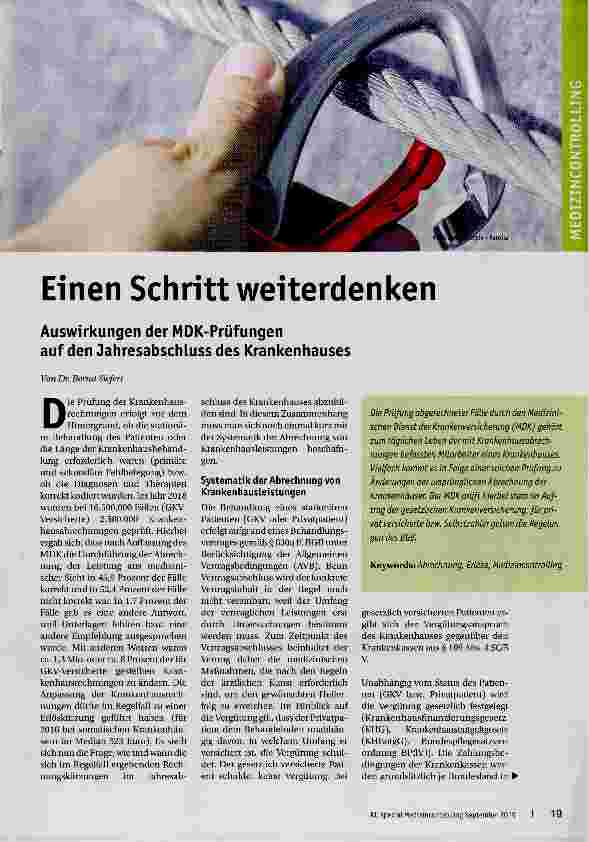 Vorschauseite 1: Einen Schnitt weiterdenken