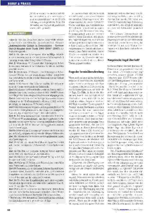 Vorschauseite 3: Qualitätsmerkmale außerklinischer Geburtshilfe