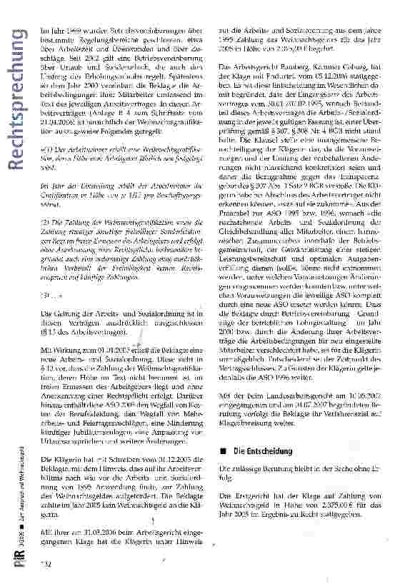 Vorschauseite 3: Zum Anspruch auf Weihnachtsgeld