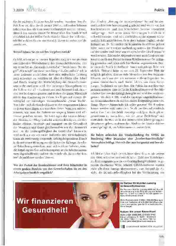 Vorschauseite 3: Bilanz des KHRG: Ein nicht abgeschlossenes Bauwerk