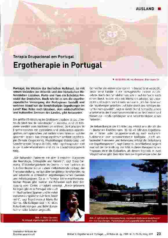 Vorschauseite 1: Ergotherapie in Portugal