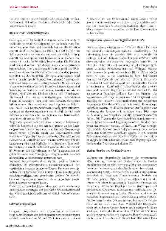 Vorschauseite 3: Therapie vestibulären Schwindels bei älteren Patienten