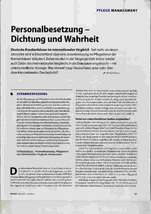 Vorschauseite 1: Personalbesetzung Dichtung und Wahrheit
