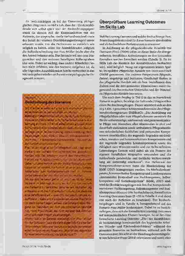 Vorschauseite 4: Leistungsbewertung im Skills Lab