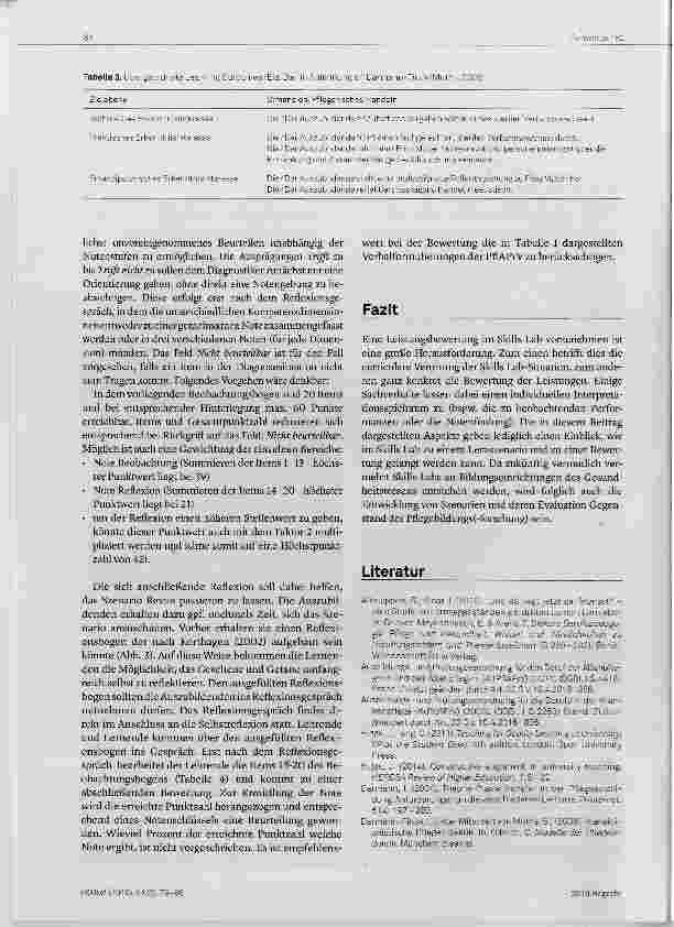 Vorschauseite 6: Leistungsbewertung im Skills Lab