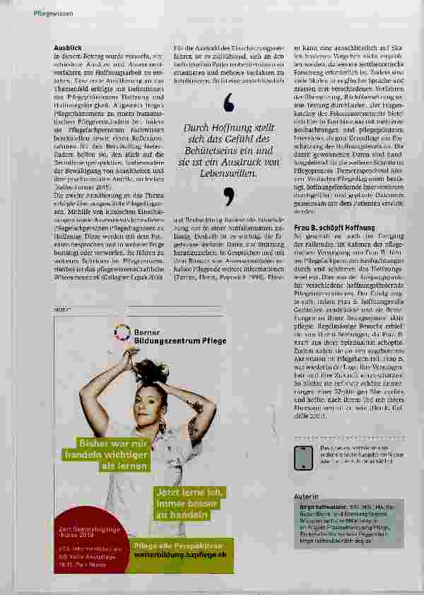 Vorschauseite 3: Hoffnungsfördernde Pflege