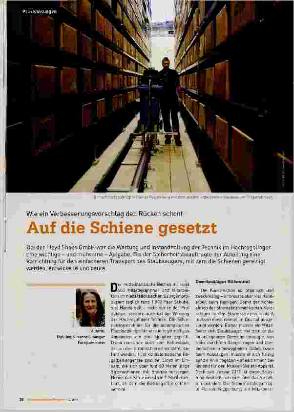 Vorschauseite 1: Auf die Schiene gesetzt