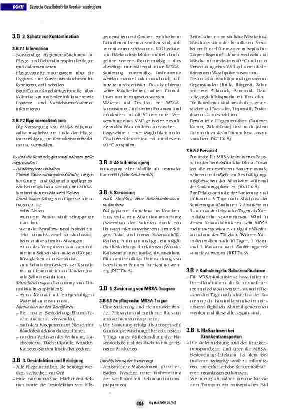 Vorschauseite 5: Maßnahmenplan für MRSA in Gesundheitseinrichtungen