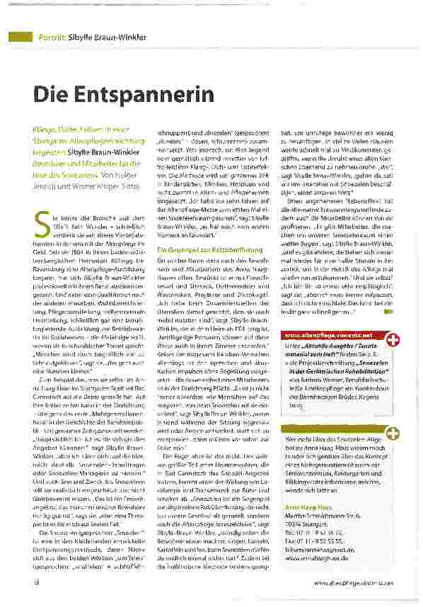 Vorschauseite 1: Die Entspannerin