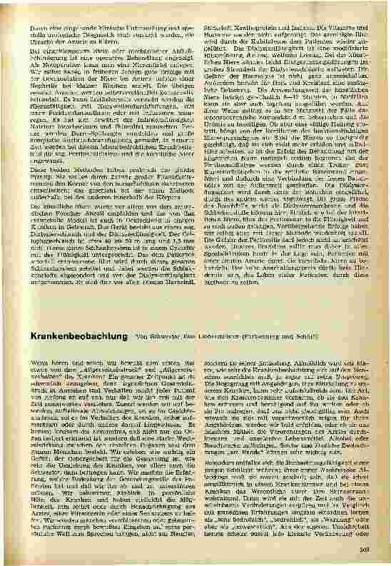 Vorschauseite 1: Krankenbeobachtung