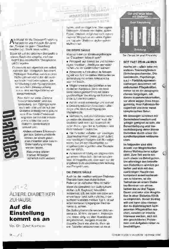 Vorschauseite 3: Diät bei Diabetes - Eine Kost für jedermann Ernährungsproblematik in der häuslichen Versorgung von Diabetikern