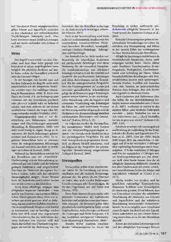 Vorschauseite 2: Stress im Kindesund Jugendalter