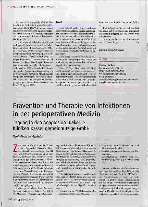 Vorschauseite 5: Stress im Kindesund Jugendalter