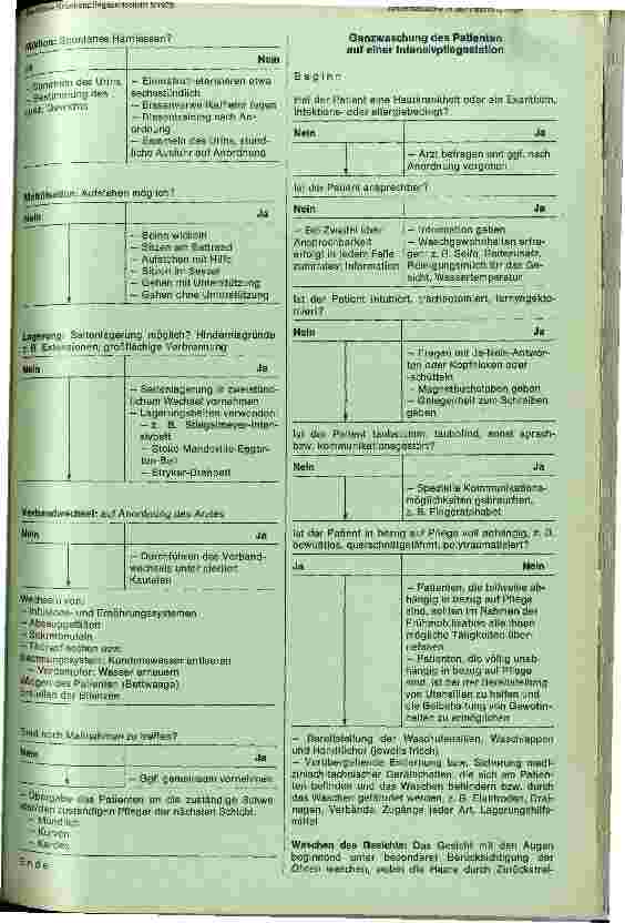 Vorschauseite 5: Struktogramme von verschiedenen Arbeitsabläufen in der Intensivpflege