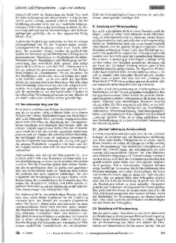 Vorschauseite 2: LoB Praxisprobleme - Logik und Leistung
