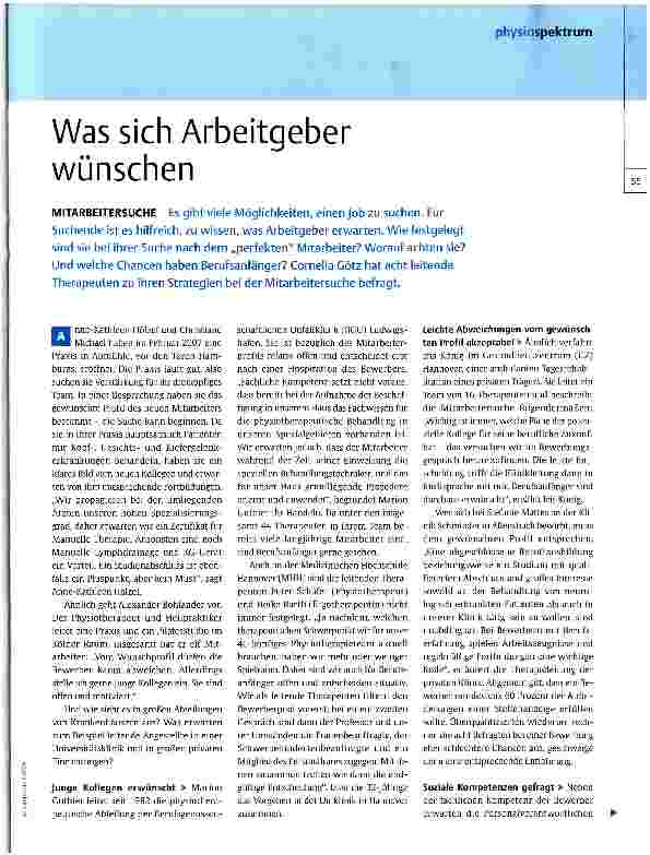 Vorschauseite 1: Was sich Arbeitgeber wünschen