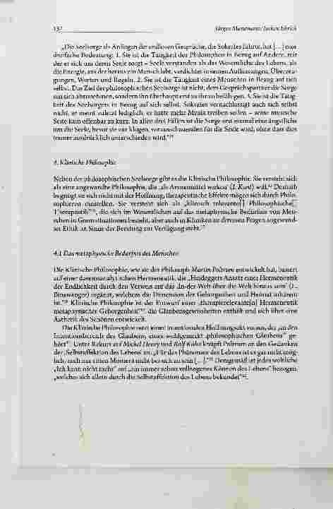 Vorschauseite 4: Philosophie als Therapie? Perspektiven für die medizinische Versorgung