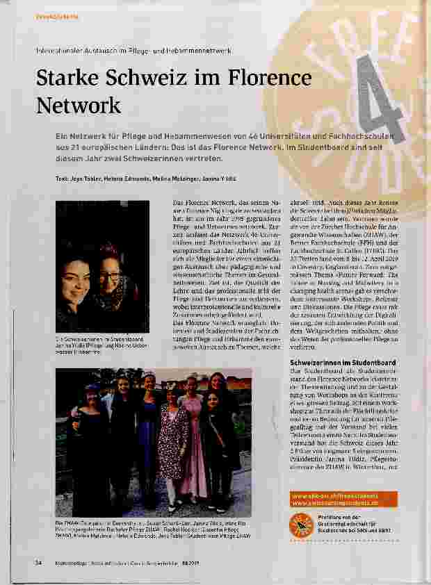 Vorschauseite 1: Starke Schweiz im Florence Network