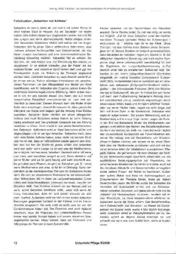 Vorschauseite 3: Fallarbeit nach dem Siebensprung zum Thema