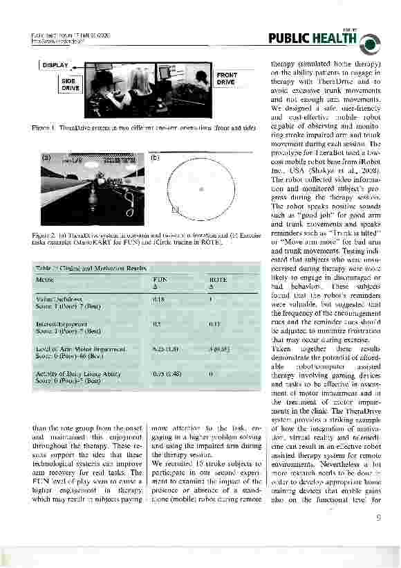 Vorschauseite 2: Robot Assisted Neurological Rehabilitation at Home: Motivational Aspects and Concepts for Tele-Rehabilitation