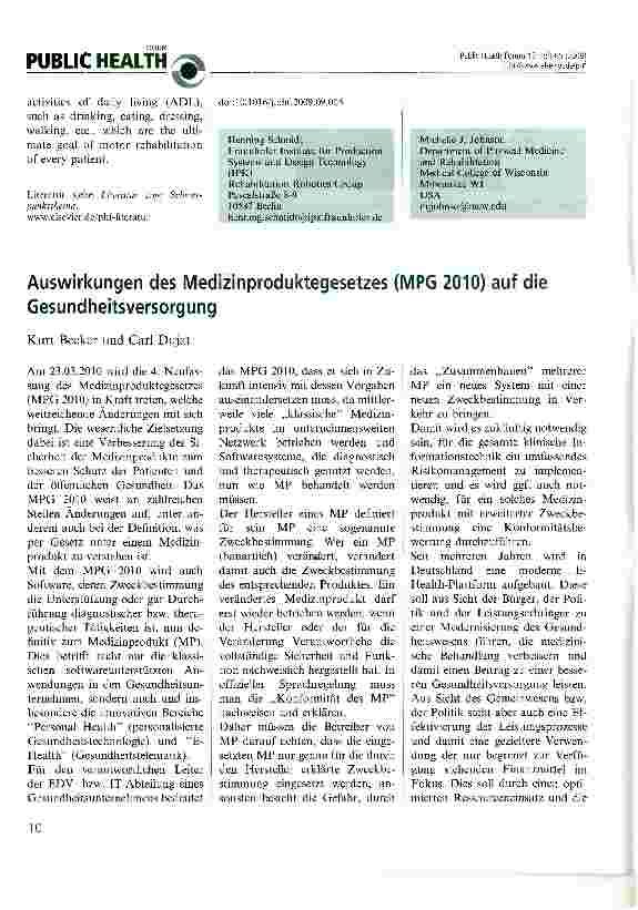 Vorschauseite 3: Robot Assisted Neurological Rehabilitation at Home: Motivational Aspects and Concepts for Tele-Rehabilitation