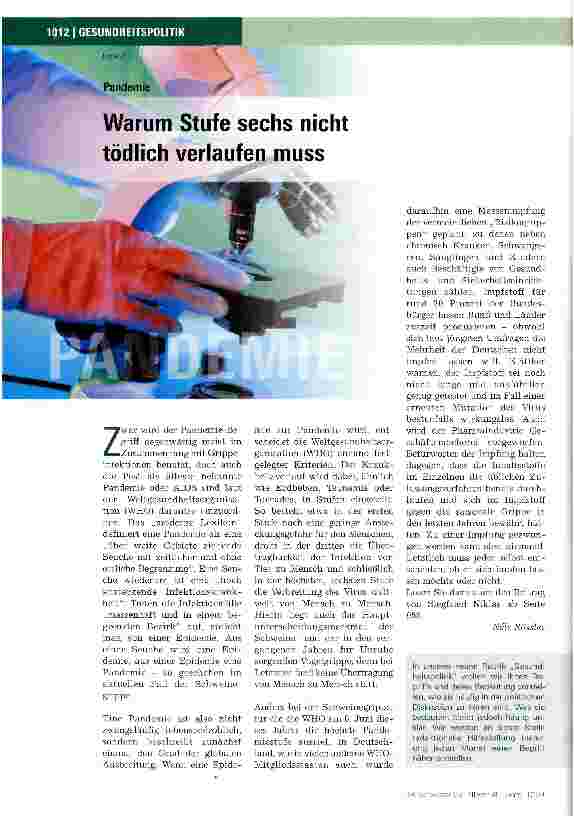 Vorschauseite 1: Warum Stufe sechs nicht tödlich verlaufen muss