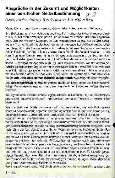 Vorschauseite 1: Ansprüche in der Zukunft und Möglichkeiten einer beruflichen Selbstbestimmung