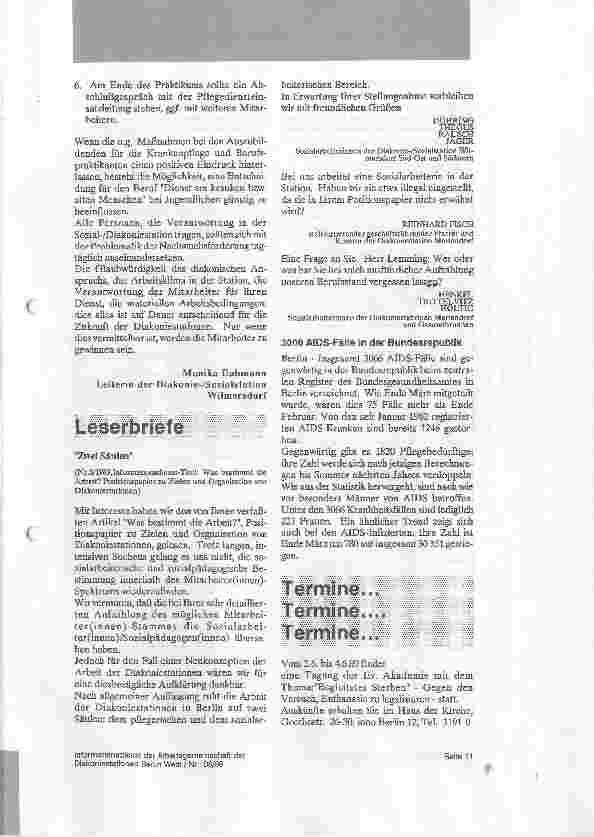 Vorschauseite 2: Nachwuchssorgen in der Krankenpflege!