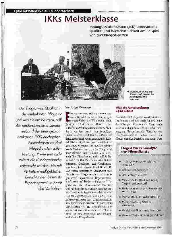 Vorschauseite 1: IKKs Meisterklasse