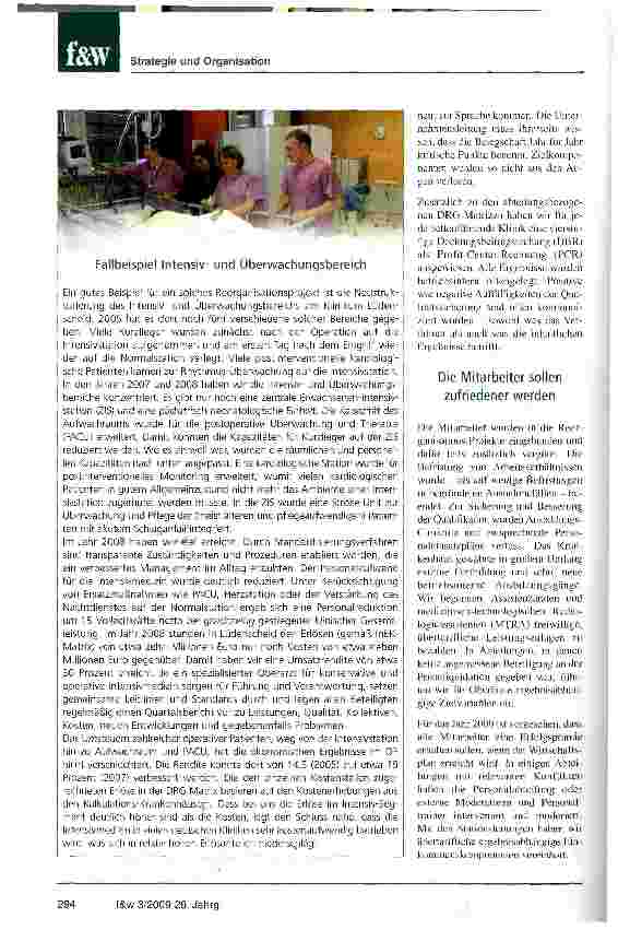 Vorschauseite 3: Nichts ist unmöglich:Gute Medizin zu geringeren KostenDie Märkische Kliniken GmbH hat sich mit Erfolg reorganisiert und schreibt wieder schwarze Zahlen