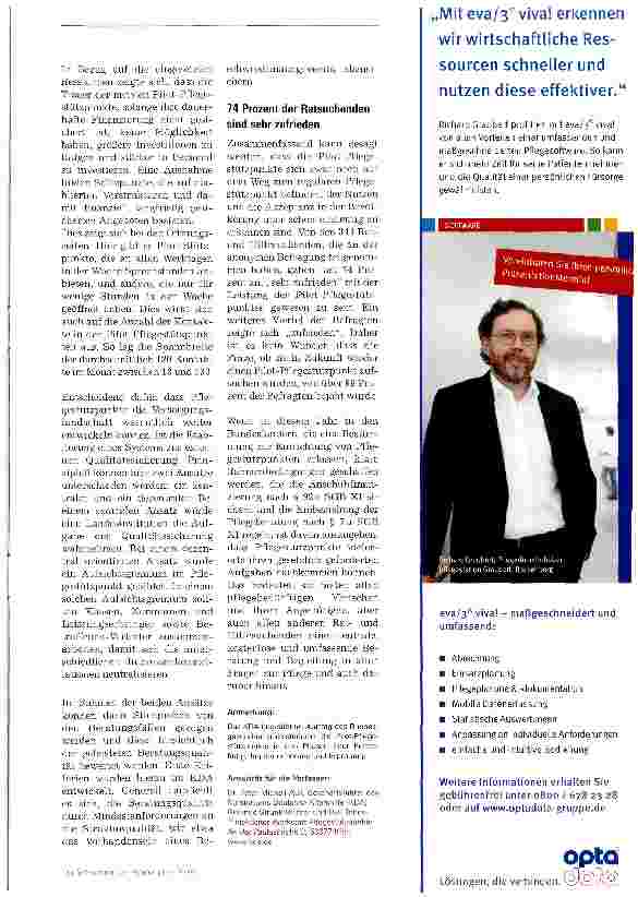 Vorschauseite 3: Pflegestützpunkte: Anlaufstelle auch für Menschen ohne Pflegestufe
