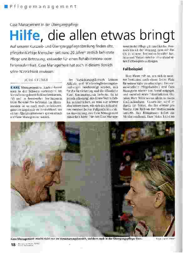 Vorschauseite 1: Hilfe, die allen etwas bringt