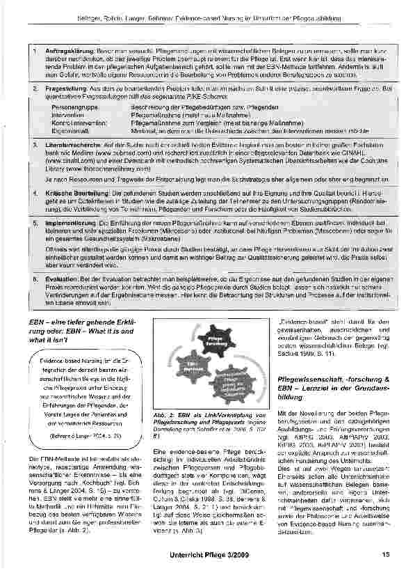 Vorschauseite 2: Evidence-based Nursing (EBN) im Unterricht der Pflegeausbildung - Anspruch und Möglichkeiten