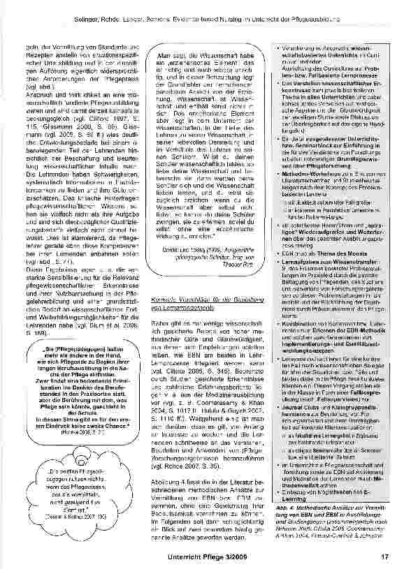 Vorschauseite 4: Evidence-based Nursing (EBN) im Unterricht der Pflegeausbildung - Anspruch und Möglichkeiten