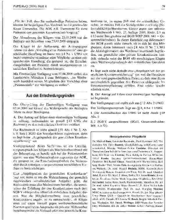 Vorschauseite 2: Entscheidungen Patienteninformation zum Krankenkassenwechsel