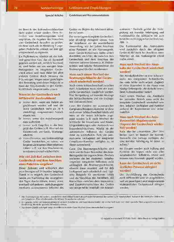 Vorschauseite 4: Funktionsprüfung des Narkosegerätes zur Gewährleistung der Patientensicherheit