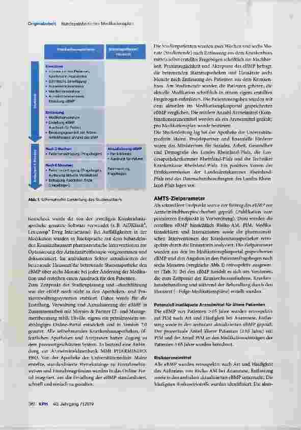 Vorschauseite 3: Der Beitrag des bundeseinheitlichen Medikationsplans zur Verbesserung der Arzneimitteltherapiesicherheit