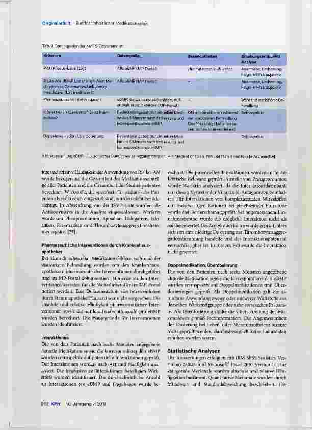 Vorschauseite 4: Der Beitrag des bundeseinheitlichen Medikationsplans zur Verbesserung der Arzneimitteltherapiesicherheit