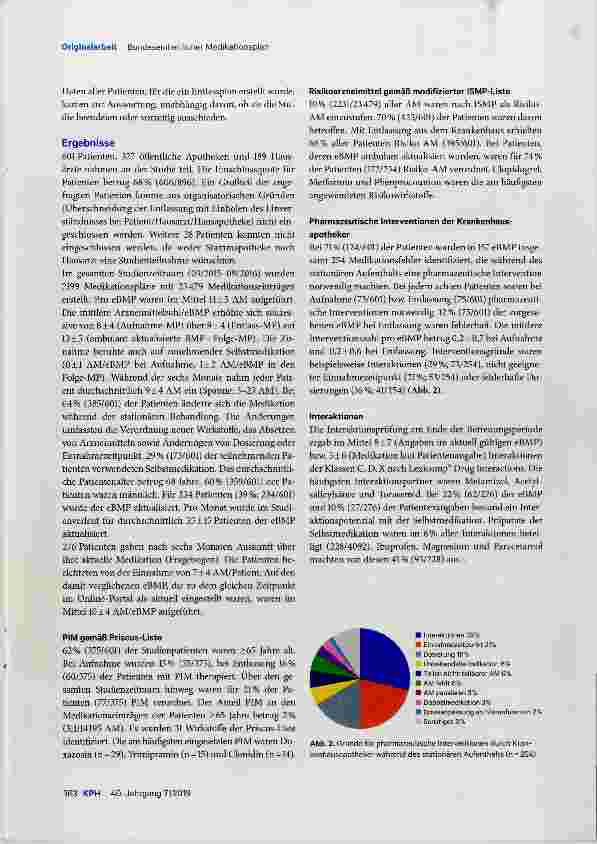 Vorschauseite 5: Der Beitrag des bundeseinheitlichen Medikationsplans zur Verbesserung der Arzneimitteltherapiesicherheit
