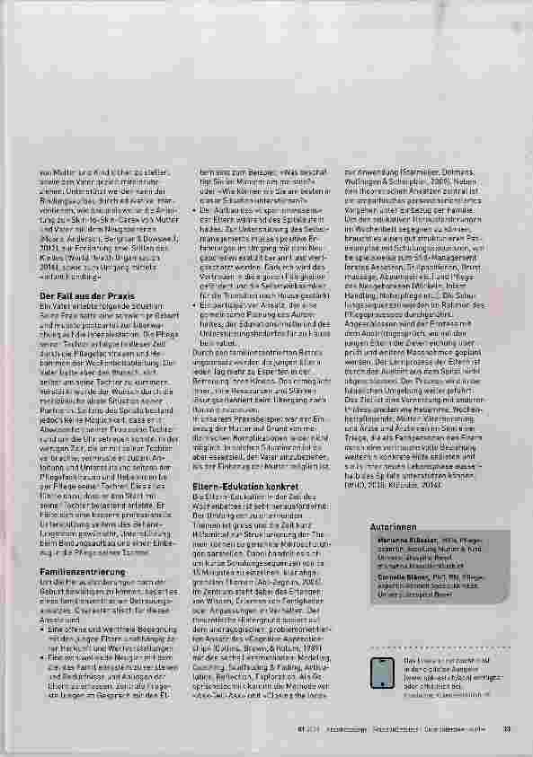 Vorschauseite 2: Die kurze Zeit des Wochenbettes zur Stärkung der Familie nutzen