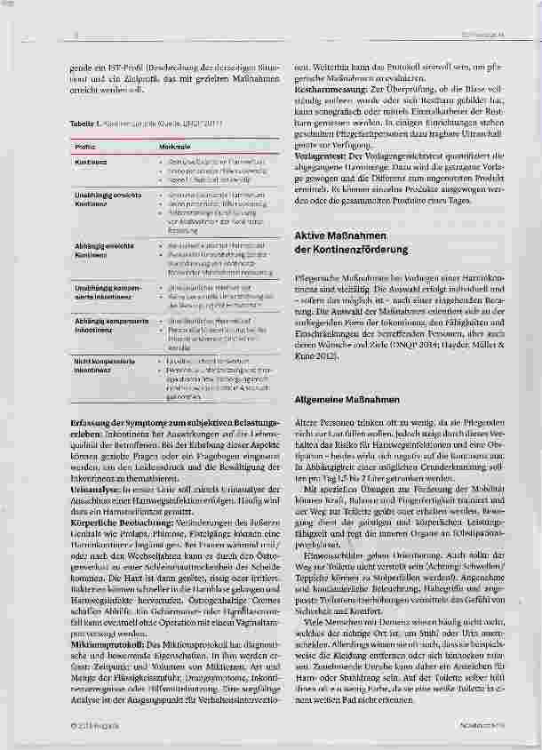 Vorschauseite 2: Eine Inkontinenz braucht ein individuelles Vorgehen
