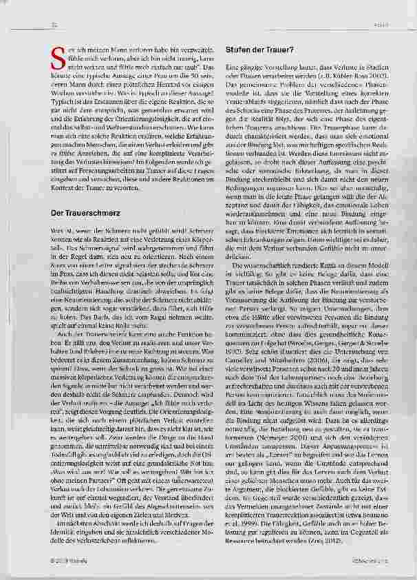 Vorschauseite 2: Was tun, wenn man nicht trauert?