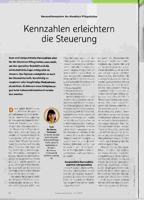 Vorschauseite 1: Kennzahlen erleichtern die Steuerung