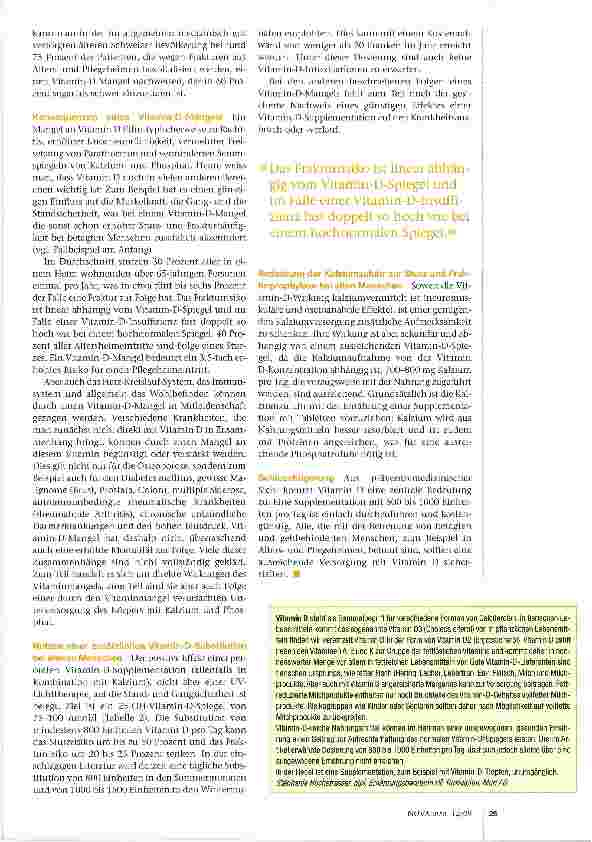Vorschauseite 2: Vitamin-D-Spiegel normal?