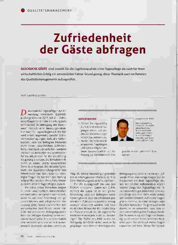 Vorschauseite 1: Zufriedenheit der Gäste abfragen