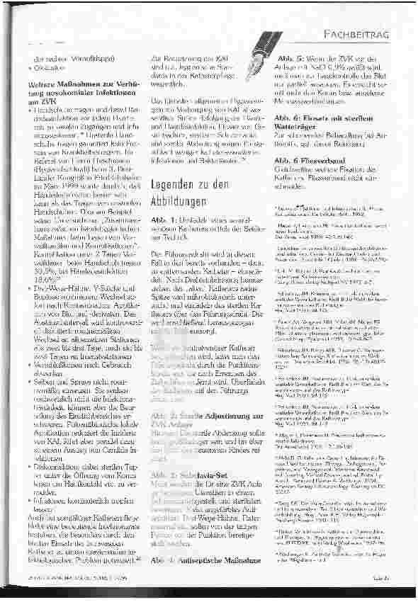 Vorschauseite 4: Zentralvenöse Katheter - Hygienemaßnahmen bei Anlage und Pflege