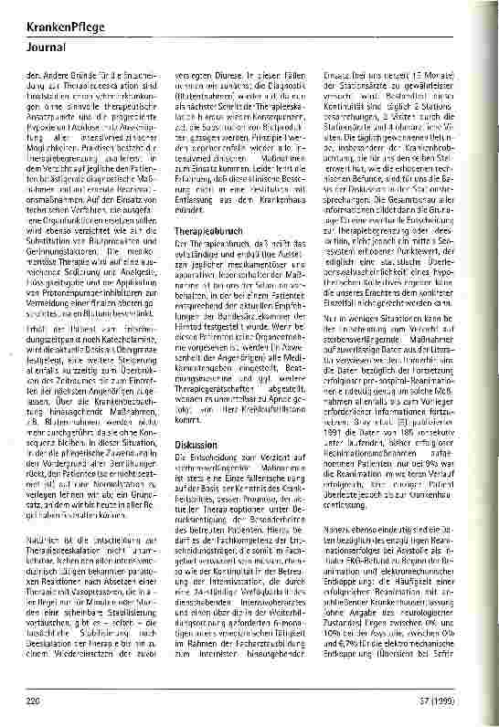 Vorschauseite 3: Entscheidungsfindung zum Abbruch sterbensverlängernder Maßnahmen Aus der Medizinischen Universitätsklinik der Universität Würzburg