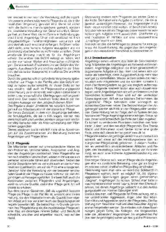 Vorschauseite 2: Die Angehörigen - Fördern oder stören sie den Pflegeprozeß? Zusammenhänge - Interaktionen - Koalitionen