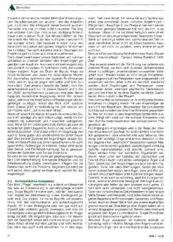 Vorschauseite 4: Die Angehörigen - Fördern oder stören sie den Pflegeprozeß? Zusammenhänge - Interaktionen - Koalitionen